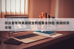 投资者等待美国就业数据黄金持稳-美国投资市场
